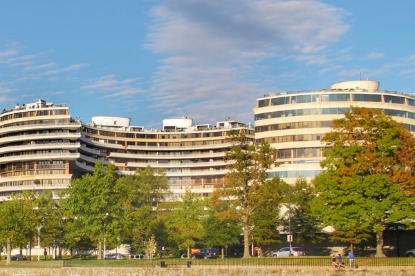 Waterfront condominium complex in the neighborhood of Foggy Bottom, Washington, DC